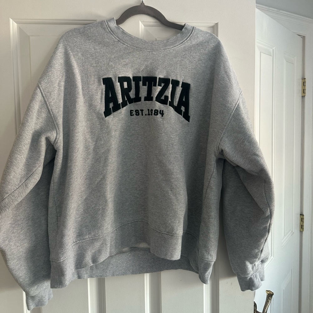 Aritzia Grey Sweatfleece crewneck